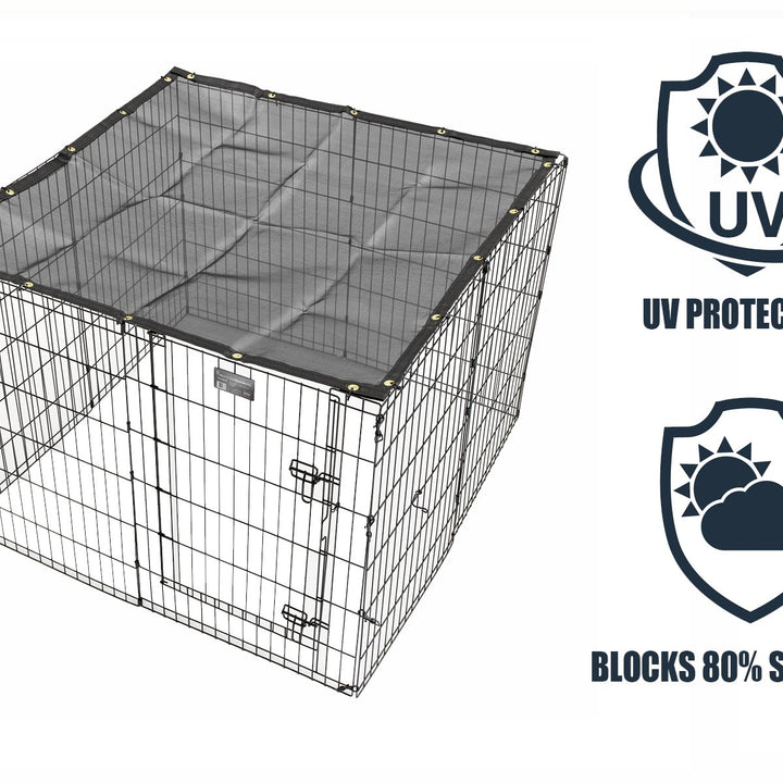 Midwest Homes for Pets Exercise Pen Suncreen Top Black 48L x 48W ( in inches )