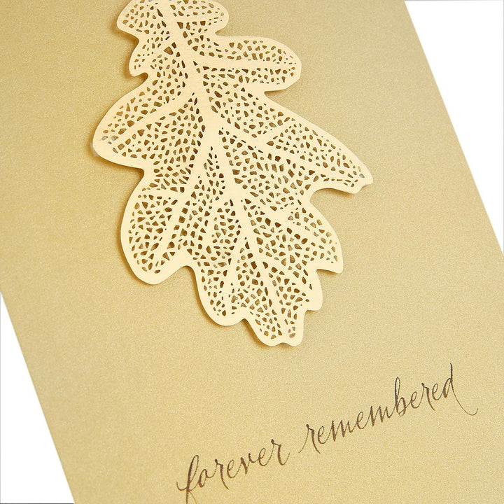 Hallmark Signature Sympathy Card (Forever Remembered) White