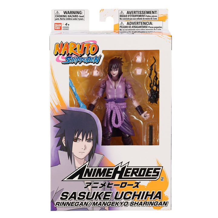 ANIME HEROES - Naruto - Sasuke Uchiha Rinnegan/Mangekyo Sharingan Action Figure