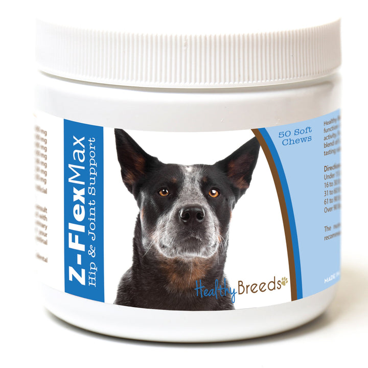 Healthy Breeds Australian Cattle Dog Z-Flex Max Hip and Joint Soft Chews 50 Count 50 Ct