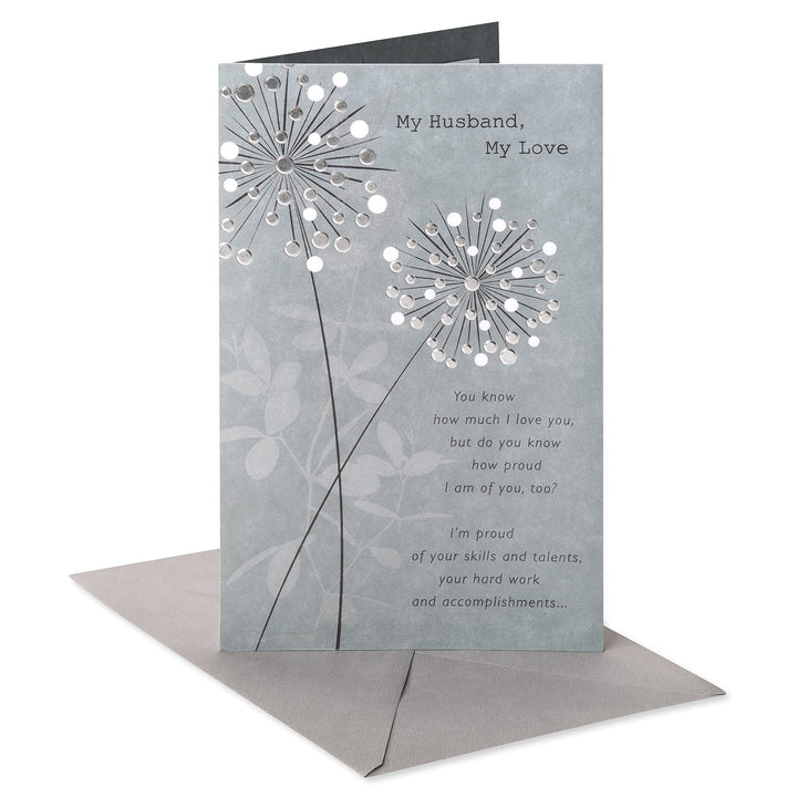 American Greetings Anniversary Card for Husband (Proud of the Man You Are) Dandelions