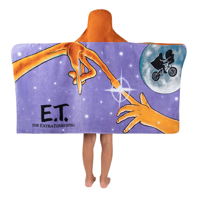 Franco Kids Bath and Beach Soft Cotton Terry Hooded Towel Wrap, 24 in x 50 in, ET The Extra Terrestrial