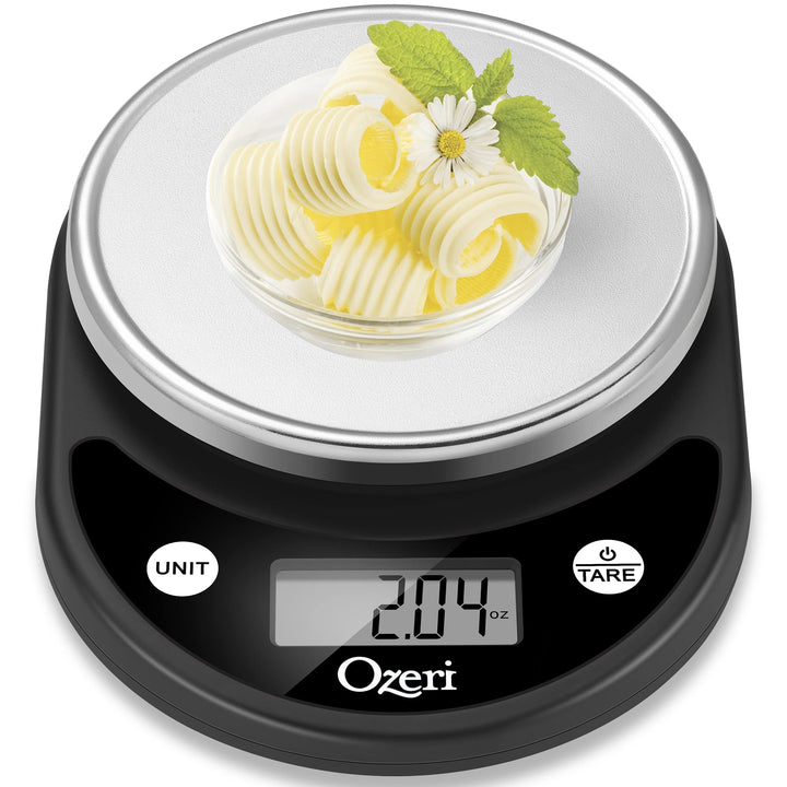 Ozeri Pronto Digital Multifunction Kitchen and Food Scale,Silver on Black Silver on Black