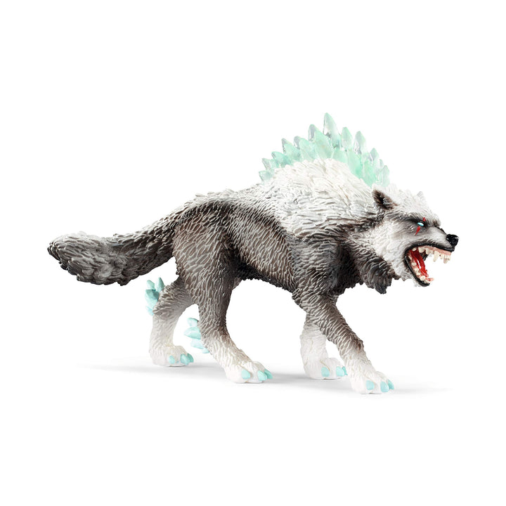 Schleich Eldrador Monster Creatures Mythical Snow Wolf Action Figure - Magical Ice Monster Snow Wolf Animal Figurine, Ferocious Enchanting Realistic Creature Toy for Boys, Girls, Gift for Kids Age 7+ 2022 Box Style