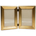 Lawrence Frames 4x6 Hinged Double Sutter Burnished Gold Picture Frame 4x6 Double