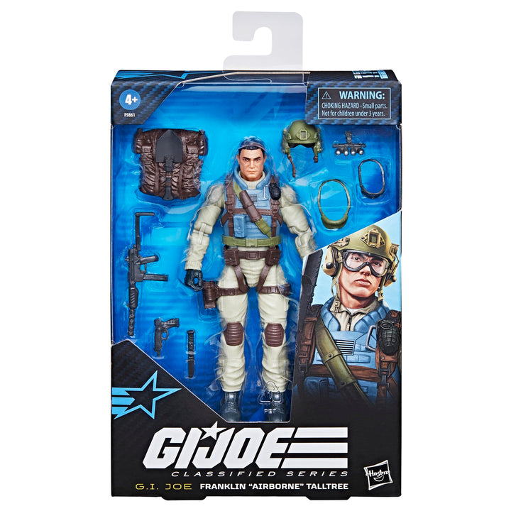 G.I. Joe Classified Series #115, Franklin Airborne Talltree, Collectible 6 Inch Action Figure with 10 Accessories