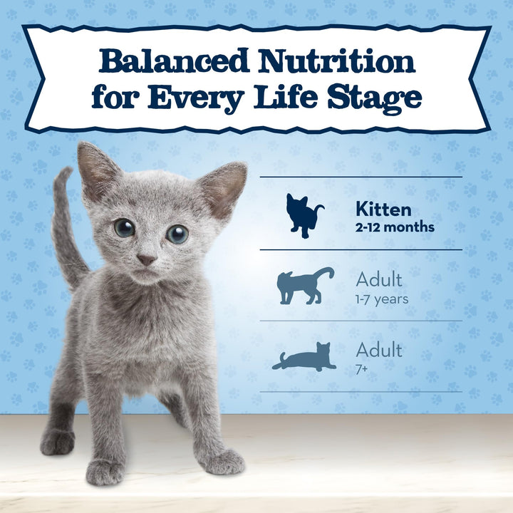 Blue Buffalo Baby BLUE Natural Kitten Dry Cat Food, Healthy Growth Formula with DHA, Chicken and Brown Rice Recipe, 2-lb. Bag Chicken & Brown Rice 2 Pound (Pack of 1)