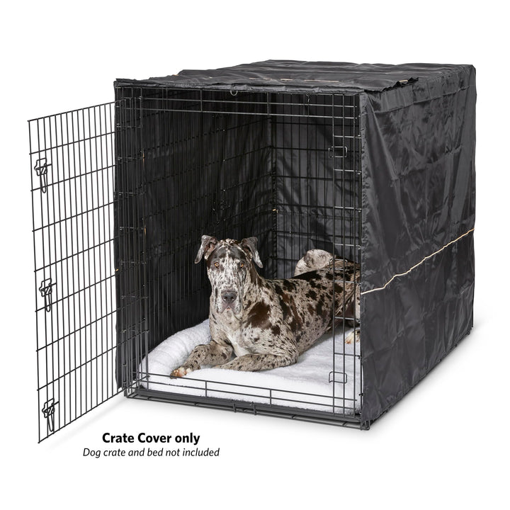 MidWest Homes for Pets XXL 54-Inch , Privacy Dog Crate Cover Designed to Fit Midwest Ginormous Dog Crate Models SL54 & SL54DD, Machine Wash & Dry, Gray (Cover Only) Black