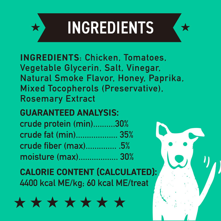 Cloudstar Wag More K.C. BBQ Chicken Jerky 10 Ounce Kansas City BBQ Chicken