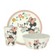 Zak Designs Disney Kids Dinnerware Set 3 Pieces, Durable and Sustainable Melamine Bamboo Plate, Bowl, and Tumbler are Perfect For Dinner Time With Family (Minnie Mouse) 8" Plate, 6" Bowl, 10oz Tumbler Minnie Mouse