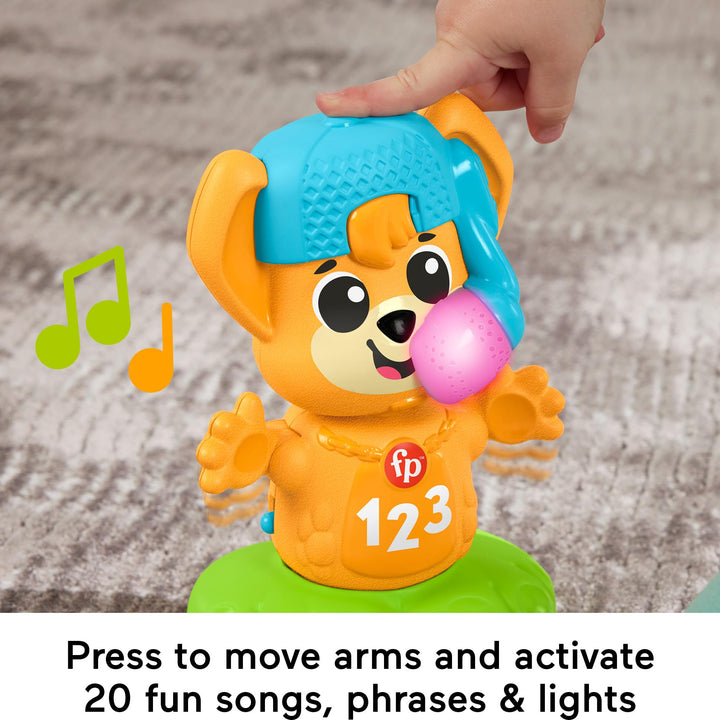 Fisher-Price Baby Learning Toy Link Squad Opposites Fox with Music & Lights for Ages 9+ Months, Compatible Only with Link Squad Items