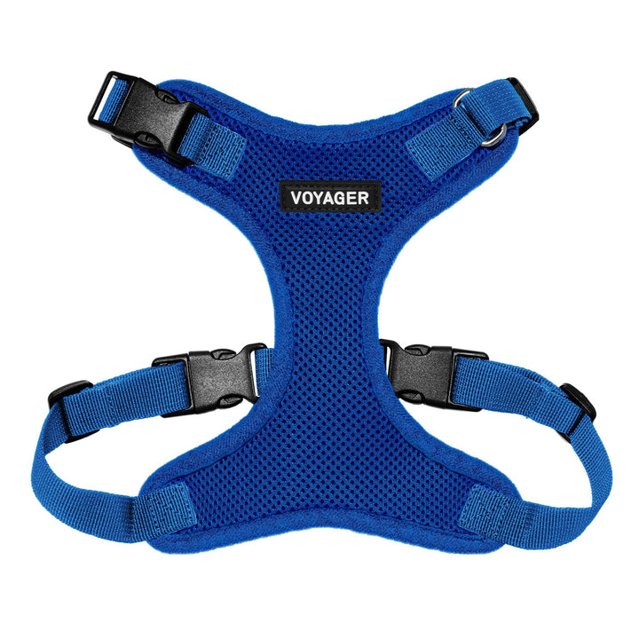 Voyager Step-in Lock Pet Harness - All Weather Mesh, Adjustable Step in Harness for Cats and Dogs by Best Pet Supplies - Royal Blue, S