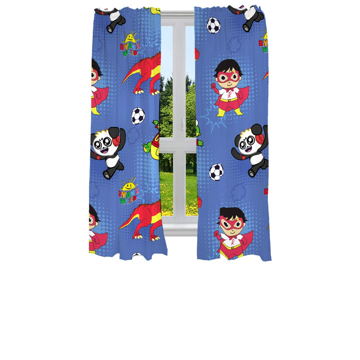 Franco Kids Room Window Curtains Drapes Set, 82 in x 63 in, Ryan's World