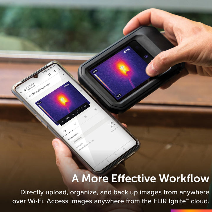 FLIR C5 Compact Thermal Imaging Camera with Wifi: High Resolution Infrared Imager for Inspection, Electrical/Mechanical, Building, and HVAC Applications