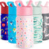 Simple Modern Kids Water Bottle with Straw Lid | Insulated Stainless Steel Reusable Tumbler for Toddlers, Girls | Summit Collection | 14oz, Confetti -Confetti