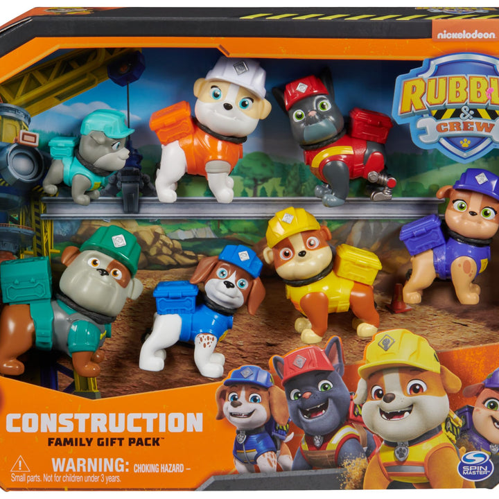 Rubble & Crew, Toy Figures Gift Pack, with 7 Collectible Action Figures, Kids Toys for Boys & Girls Ages 3+