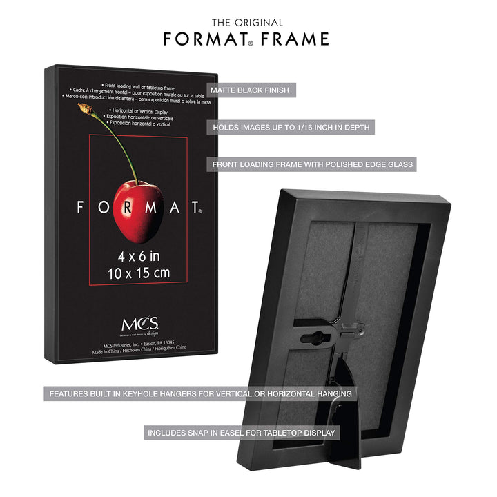 MCS Format Picture Frames, Gallery Wall Frames, Black, 6 x 8, 12-Pack 12 pk 6 x 8 in