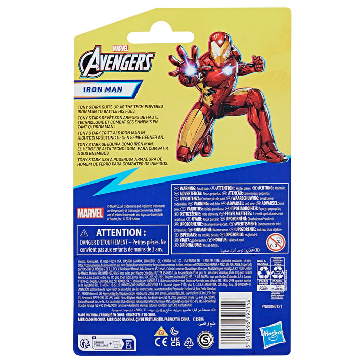 Marvel Epic Hero Series Iron Man Action Figure, 4-Inch, Avengers Super Hero Toys, Christmas Stocking Stuffers for Kids, Ages 4+