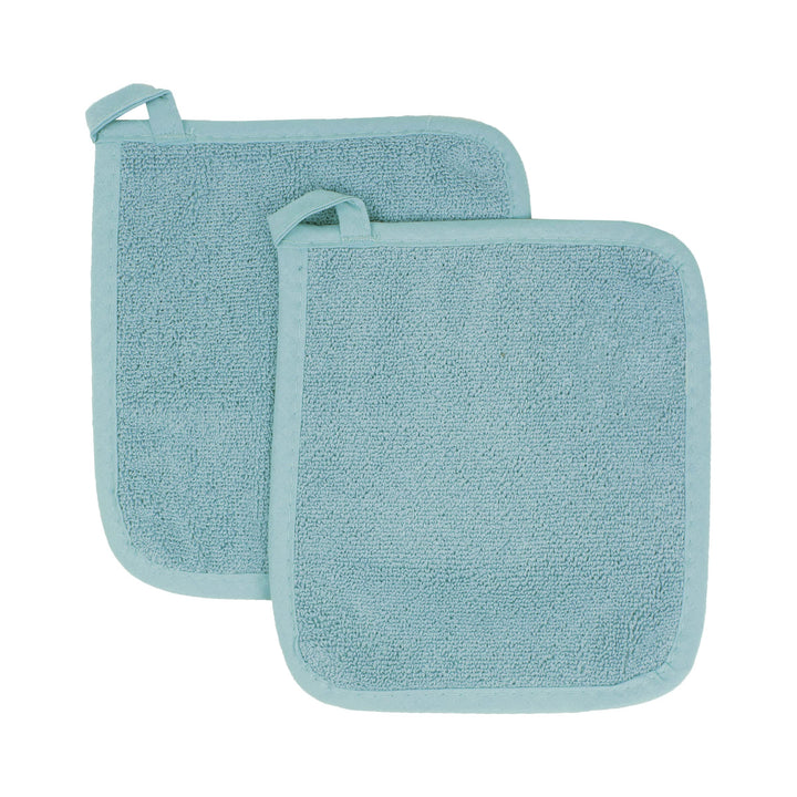 Ritz Terry Potholder & Hot Pad: Unparalleled Heat Resistant, Durable 100% Cotton  Ergonomically Designed for Optimal Grip  Easy-Care Machine Washable, Perfect for Your Kitchen  Dew, 2-Pk