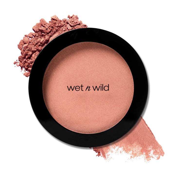 wet n wild Color Icon Blush, Effortless Glow & Seamless Blend infused with Luxuriously Smooth Jojoba Oil, Sheer Finish with a Matte Natural Glow, Cruelty-Free & Vegan - Pearlescent Pink