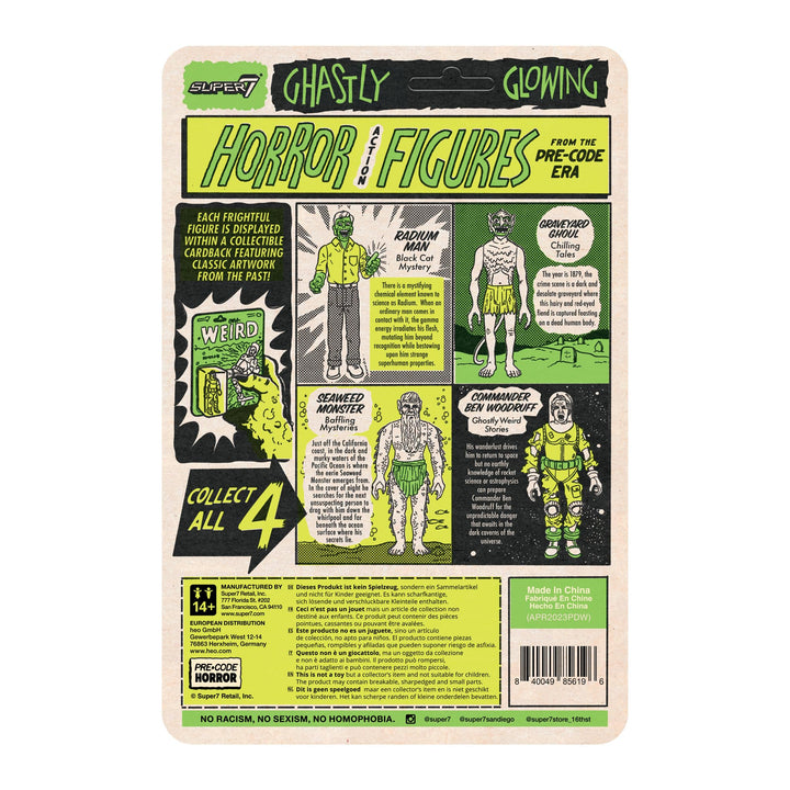 Super7 Pre-Code Horror Chilling Tales Graveyard Ghoul (Glow in The Dark) - 3.75" Pre-Code Horror Action Figure