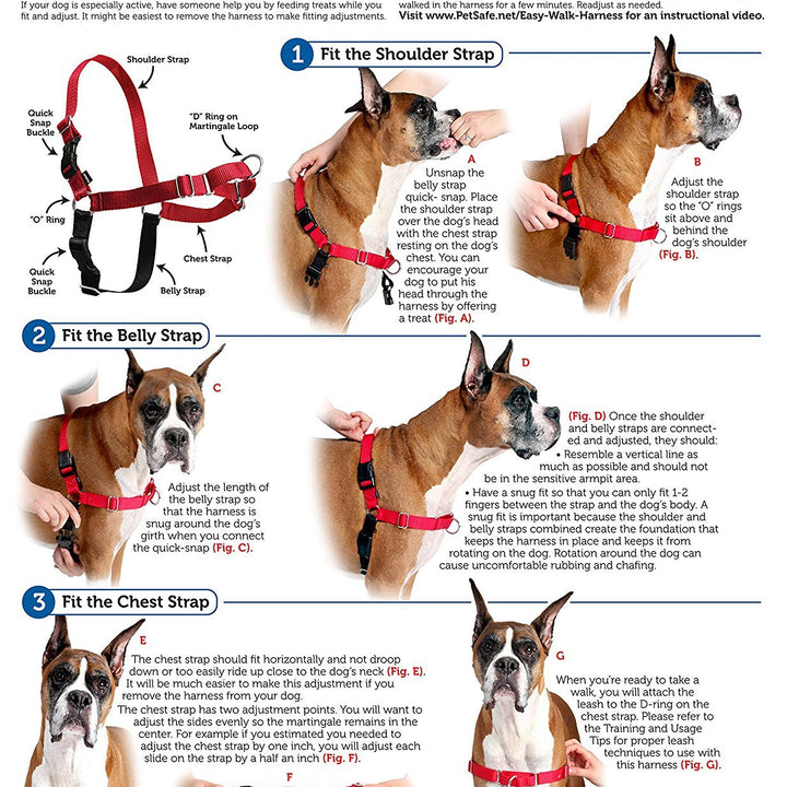 PetSafe Easy Walk No-Pull Dog Harness - The Ultimate Harness to Help Stop Pulling - Take Control & Teach Better Leash Manners - Helps Prevent Pets Pulling on Walks - X-Large, Black/Silver