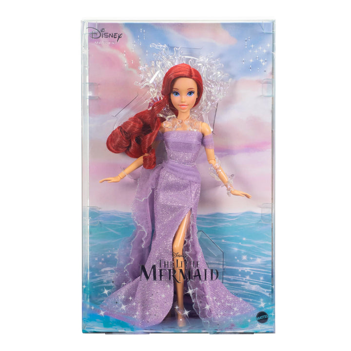 Mattel Disney Collector Ariel The Little Mermaid Doll with Doll Stand, Inspired by Disney Movie 35th for Kids and Collectors