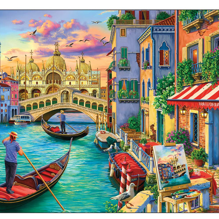 Buffalo Games - Sights of Venice - 1000 Piece Jigsaw Puzzle for Adults Challenging Puzzle Perfect for Game Nights - 1000 Piece Finished Size is 26.75 x 19.75