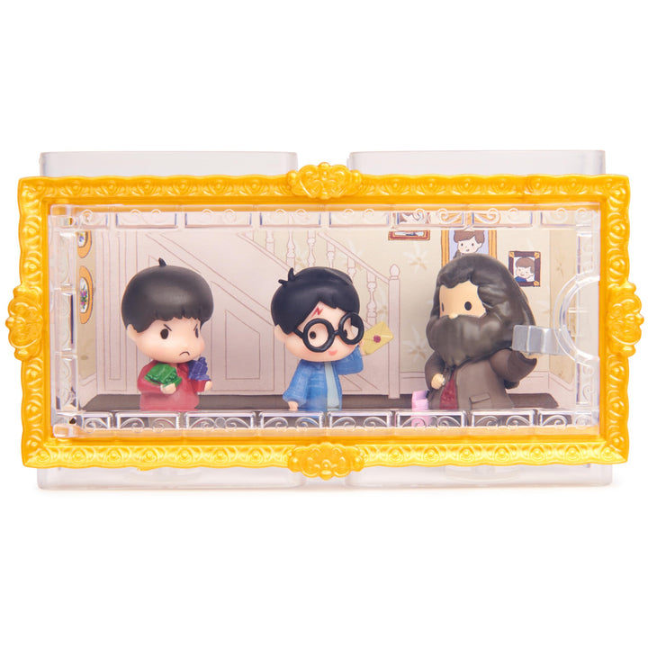 Wizarding World Harry Potter, Micro Magical Moments Action Figures Set with Exclusive Harry, Hagrid, Dudley & Display Case, Kids Toys for Ages 6+ (New) Harry, Hagrid & Dudley