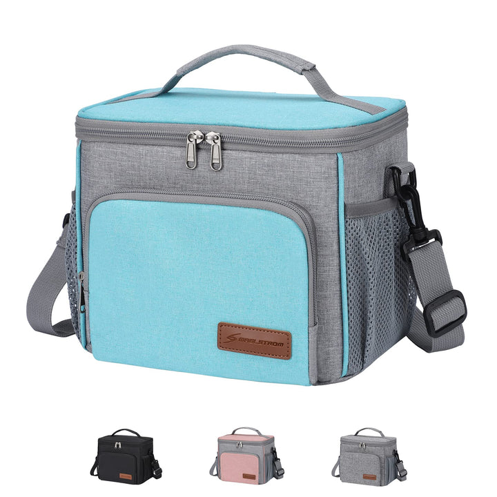 Maelstrom Lunch Box for Men,Insulated Lunch Bag Women/Men,Leakproof Lunch Cooler Bag, Lunch Tote Bag 4.New Single Layer - Blue 4.New Single-Layer (8L/12cans)