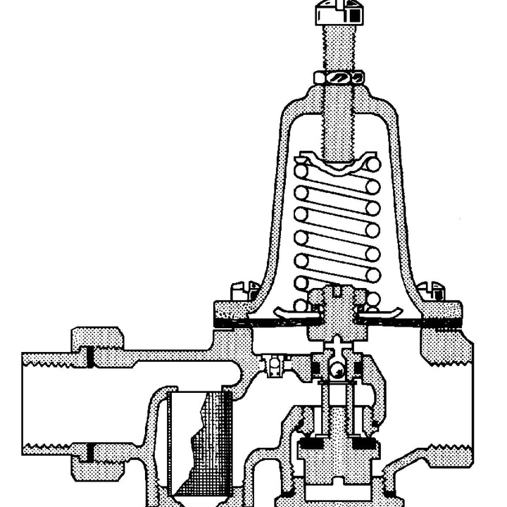 Watts LF25AUB-Z3 Water Pressure Reducing Valve NPT Female Union x NPT Female, Polymer Seat, 3/4 Inch