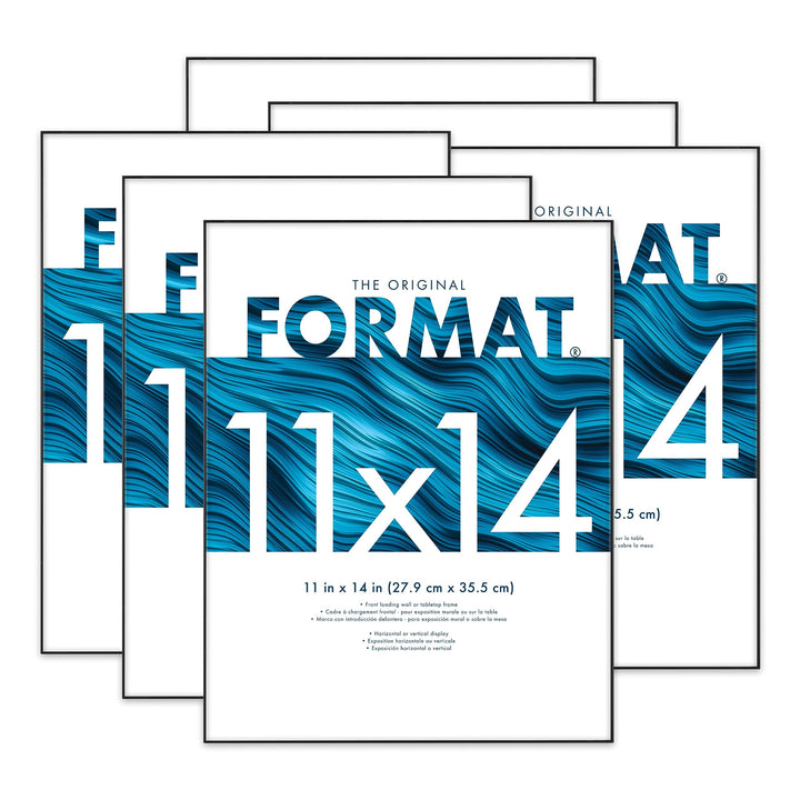 MCS Format Picture Frames, Gallery Wall Frames, Black, 6 x 8, 12-Pack 12 pk 6 x 8 in