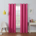 Eclipse Kendall Blackout Curtain, Thermal Insulated Grommet Window Panel, Noise Reducing Curtains for Bedroom, Living Room or Nursery, (1 Panel), 63 in Long x 42 in Wide, Raspberry 63" x 42" Hot Pink Solid