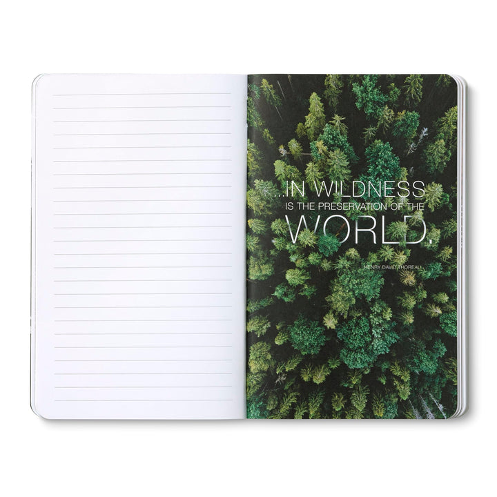 Compendium Softcover Journal - The world is grand, awfully big and astonishingly beautiful. – A Write Now Journal with 128 Lined Pages, 5″W x 8″H "The world is grand…"