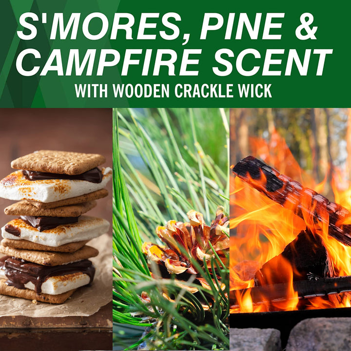 Coleman Scented Tin Citronella Candle - 3 Pack, S'Mores, Pine and Campfire Variety Pack 3 Pack - 6 oz tins