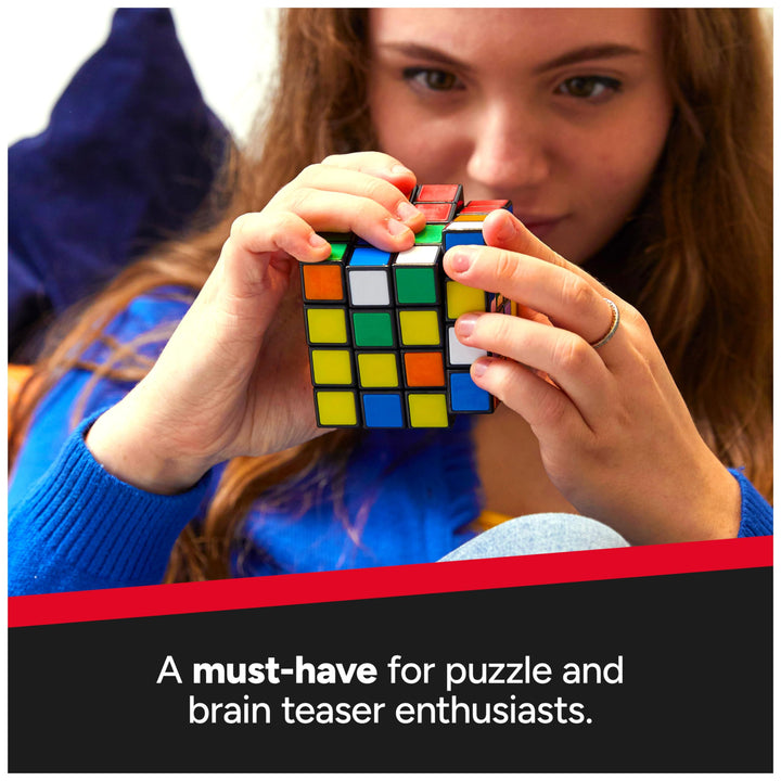 Rubik’s Master, The Official 4x4 Cube Classic Color-Matching Problem-Solving Brain Teaser Puzzle 1-Player Game Toy for Adults & Kids Ages 8+ Rubik's 4x4 New