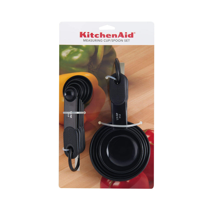 KitchenAid Classic Measuring Spoons, Set of 5, Black/Black