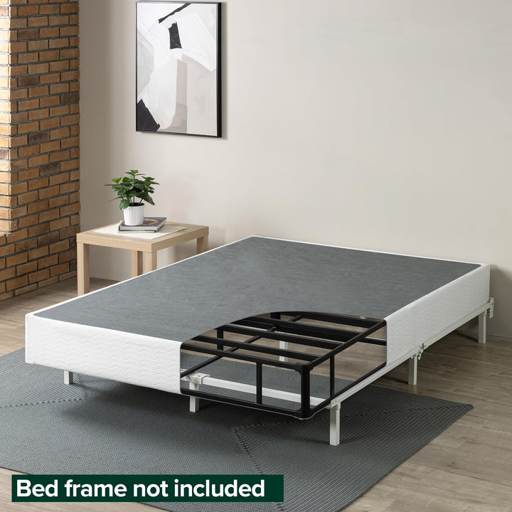 ZINUS 9 Inch Metal Smart Box Spring with Quick Assembly, Mattress Foundation, Strong Metal Frame, Easy Assembly, King Box Spring (New Easy Assembly)