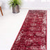 Unique Loom Sofia Collection Area Rug - Casino (2' x 6' 7" Runner, Burgundy/ Gray)