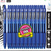 Zebra Pen Z-Grip Retractable Ballpoint Pen, Medium Point, 1.0mm, Blue Ink, 18-pack