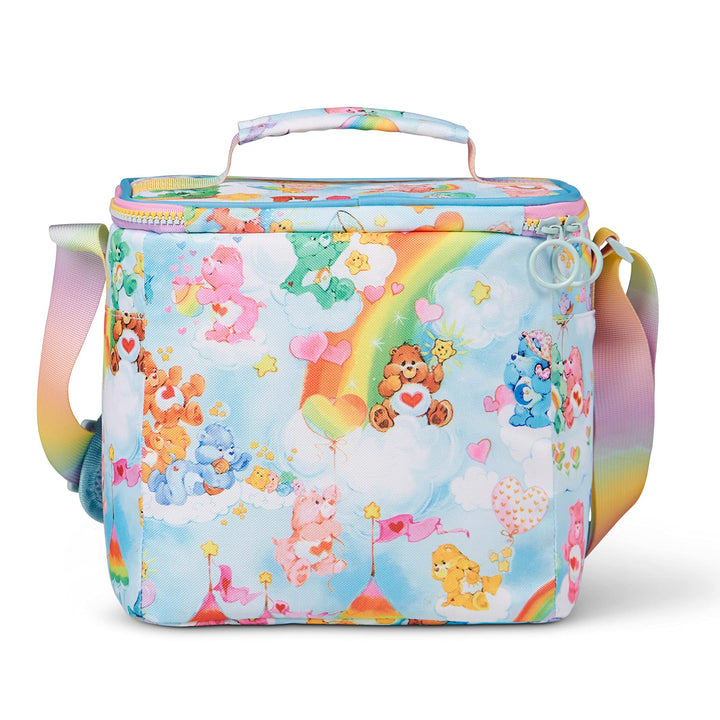 Igloo 90s Retro Collection Square Lunch Box Cooler with Front Pocket and Adjustable Strap Carebears