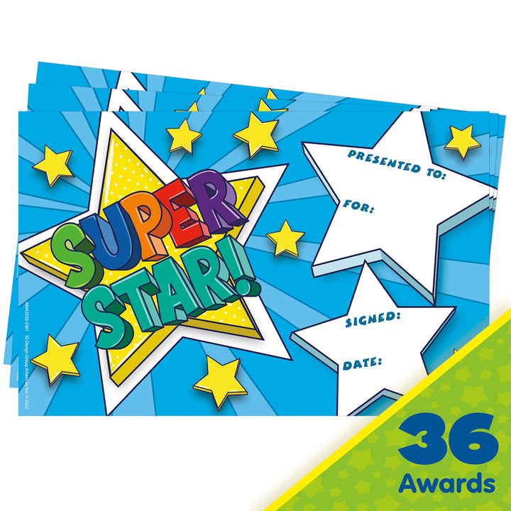 Eureka Super Star Student Recognition Awards for Behavior and Accomplishments, 36 Pieces