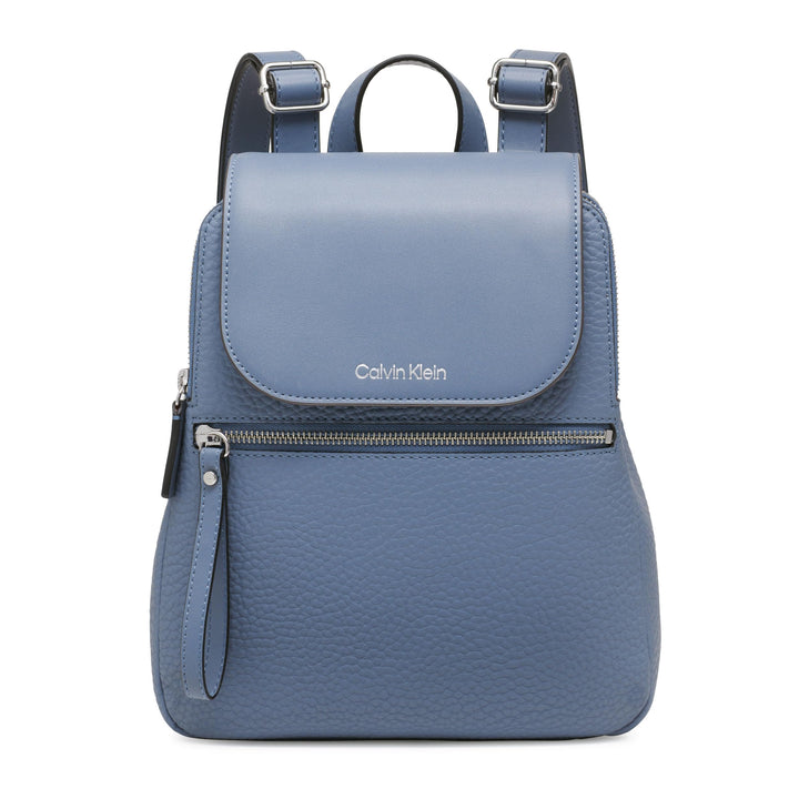 Calvin Klein Reyna Novelty Key Item Flap Backpack, Dove Grey