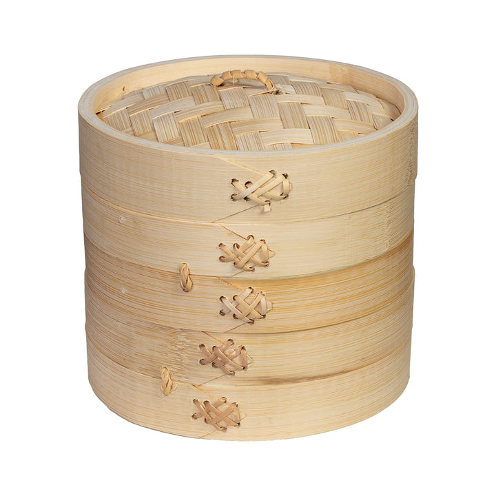 Joyce Chen 2-Tier Bamboo Steamer Baskets, 6-Inch 6 inch