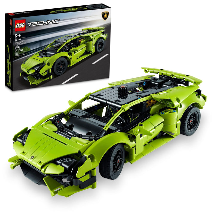 LEGO Technic Lamborghini Huracán Tecnica Advanced Sports Car Building Kit for Kids Ages 9 and up Who Love Engineering and Collecting Exotic Sports Car Toys, 42161 Green/Black