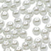 Expo International 10mm Glass Pearl Beads, Versatile Round Glass Beads, Elegant Beads for Jewelry, Bridal, and DIY Projects, White