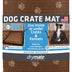 Drymate Dog Crate Mat Liner, Absorbs Urine, Waterproof, Non-Slip, Washable Puppy Pee Pad for Kennel Training - Use Under Pet Cage to Protect Floors, Thin Cut to Fit Design (USA Made) (Brown)(27"x42") 42.0"L x 27.0"W x 0.1"Th Brown