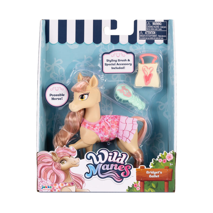 Wild Manes Horse Toys Bridget’s Ballet Horse Doll & Dreamer’s Slumber Party Horse Doll 2-Figure Pack