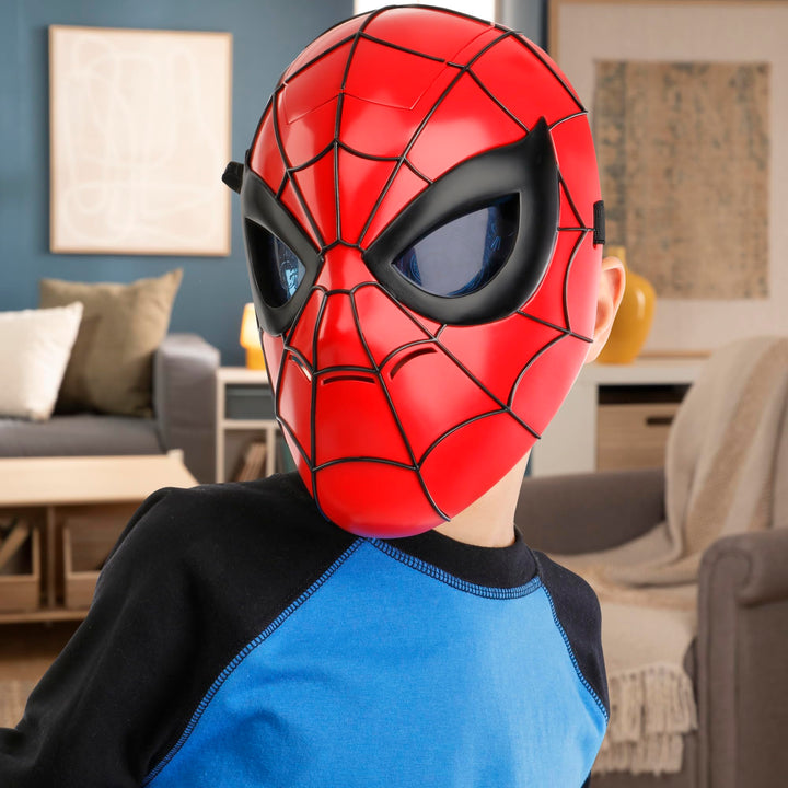 Marvel Spider-Man Glow FX Mask, Light-Up Super Hero Toys, Kids Halloween Costume, Ages 5+