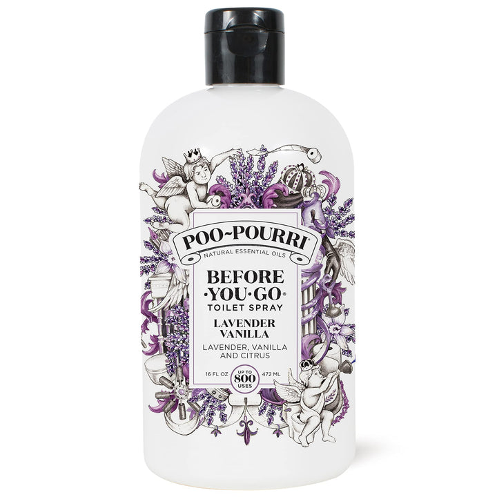 Poo-Pourri Before-You-Go Toilet Spray, Lavender Vanilla, 1 Fl Oz Pocket Travel Size - Lavender, Vanilla and Citrus 1 Fl Oz (Pack of 1)